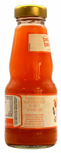 beckers bester milder Multivitaminsaft, 12 x 200ml Flaschen MEHRWEG