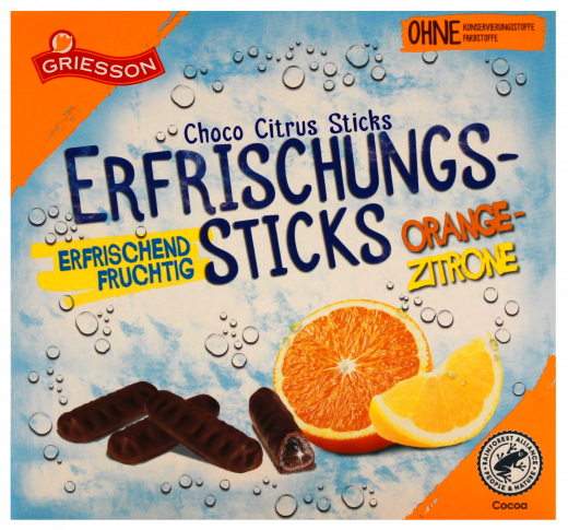 Griesson Erfrischungs-Sticks, 10 x 150g Packungen