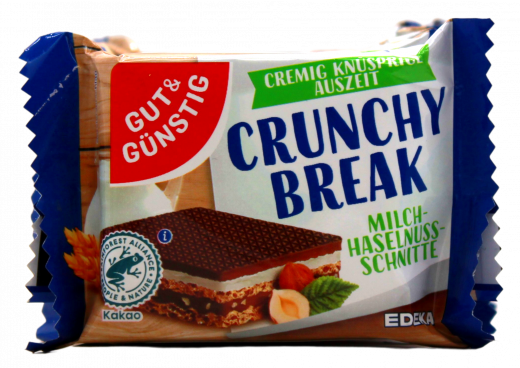 Gut & Günstig Milch-Haselnuss-Schnitte 12 x 250g Packungen
