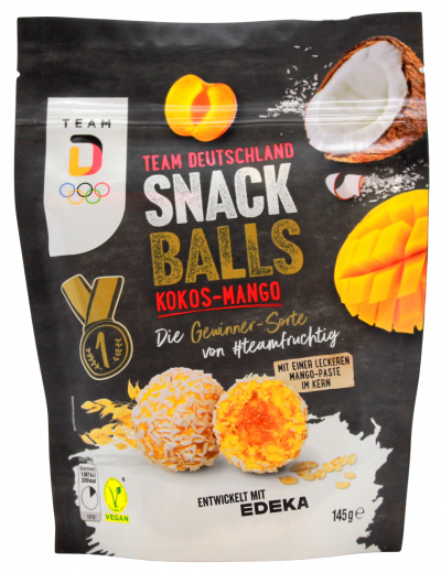 Edeka Snack Balls Kokos Mango, 5 x 145g Packungen