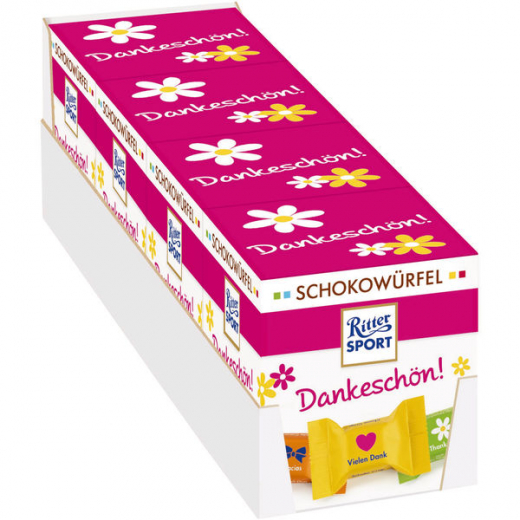 Ritter Sport Schokowürfel Dankeschön, 2 x 176g Schachteln