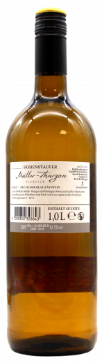 Hohenstaufer Pfalz Müller-Thurgau Weißwein lieblich QbA 10.5% vol., 6 x 1000ml Flasche