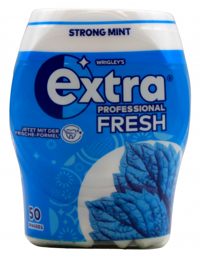 Wrigleys Extra Professional Fresh Strong Mint ohne Zucker 12 x 50er Dosen