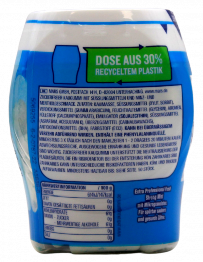 Wrigley's Extra Professional Fresh Strong Mint ohne Zucker 12 x 50er Dosen