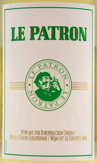 Le Patron Weißwein trocken 10.5% vol., 6 x 1000ml Flaschen