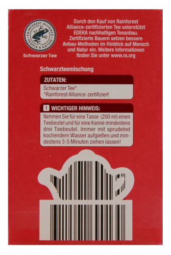 Gut & Günstig Schwarztee Mischung 6 x 87.5g Packungen