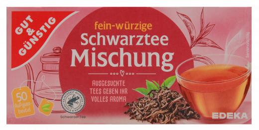 Gut & Günstig Schwarztee Mischung 6 x 87.5g Packungen