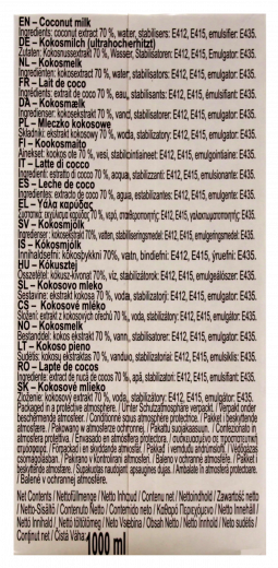 Chaokoh Kokosmilch 16% Fett 6 x 1000ml Packungen