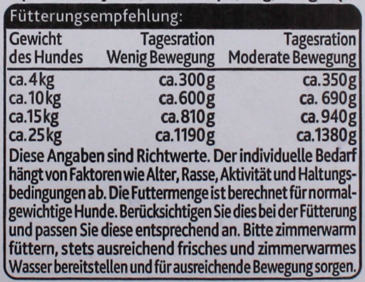 Edeka Feine Pastete mit Rind Hundefutter, 10 x 300g Becher