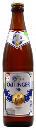 Oettinger Pils 5.4% Vol., 20 x 500ml, Flaschen MEHRWEG