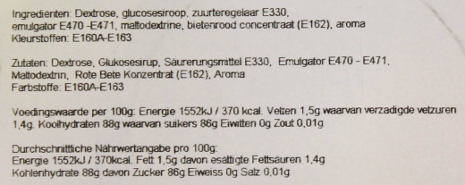 Holland Foodz Flöte mit Lolliinhalt 3 x 270g Dosen