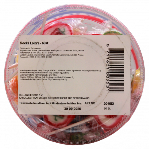 Holland Foodz Rocks Fruchtlollis 3 x 720g Dosen