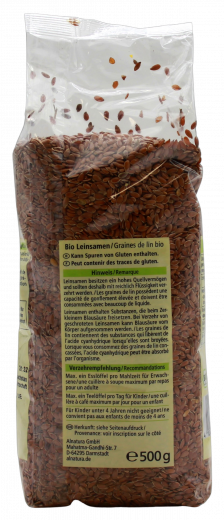 Alnatura Bio Leinsamen 3 x 500g Packungen