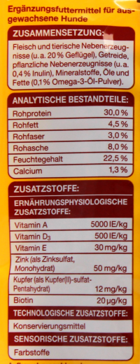 Gut & Günstig Lieblings Streifen Hundeleckerli mit Geflügel 15 x 200g Packungen