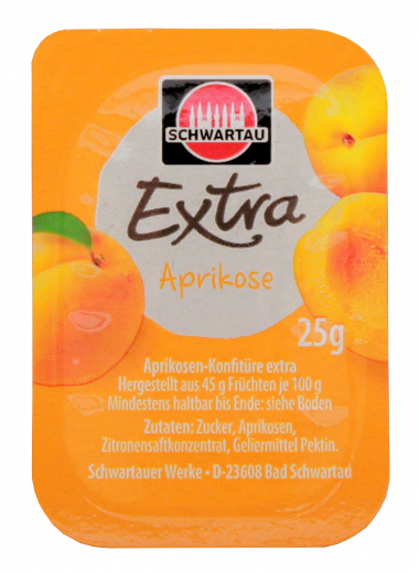 Schwartau Extra Frühstücksportionen Gastro Konfitüre, 100 x 25g Packungen