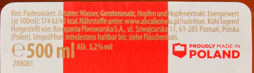 Tyskie Gronie Bier 5.2% vol., 20 x 500ml Flaschen MEHRWEG
