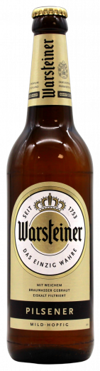 Warsteiner Pilsener 4.8% vol., 20 x 500ml Flaschen MEHRWEG
