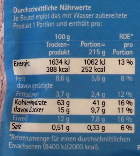 Ruf unser Porridge Classic 13 x 65g Packungen