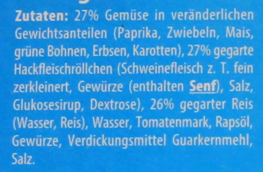 Buss freizeit Macher Cevapcici mit Balkangemüse und Reis, 6 x 300g Packungen