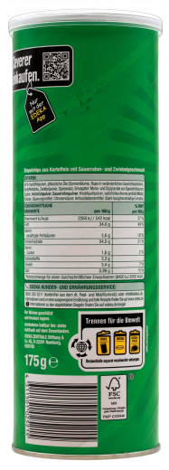 Gut & Günstig Sour Cream & Onion Stapelchips 5 x 175g Dosen