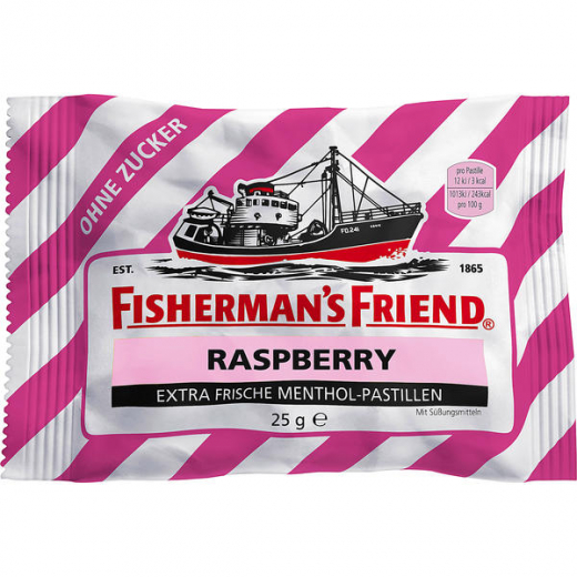 Fishermans Friend Raspberry ohne Zucker, 24 x 25g Beutel