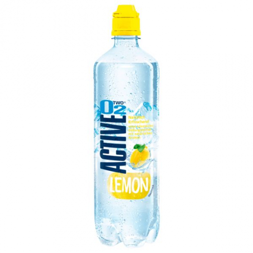 Adelholzener Alpenquellen Active O2 Lemon, 8 x 750 ml Flaschen EINWEG