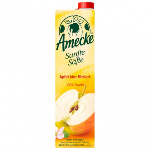 Amecke Sanfte Säfte Apfel klar, 6 x 1000ml Packungen