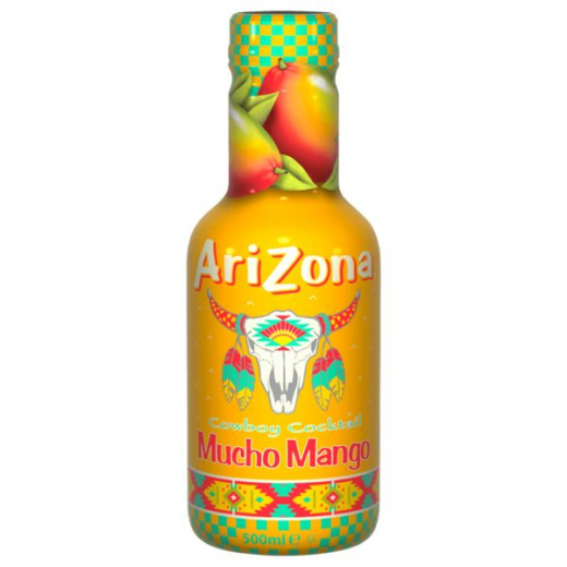 AriZona Cowboy Cocktail Mucho Mango, 6 x 500ml Flaschen EINWEG