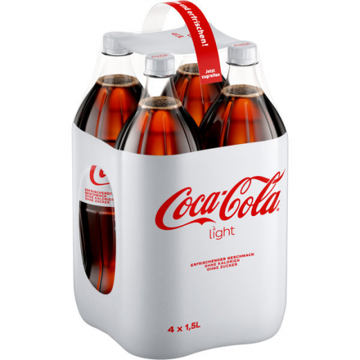 Coca Cola Light, 4 x 1500ml Flaschen EINWEG