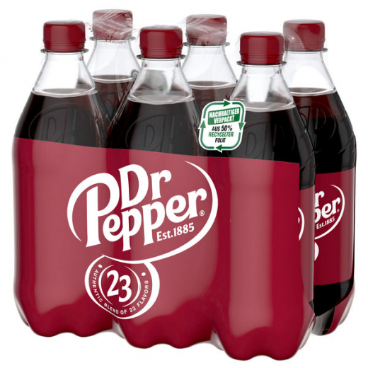 Dr Pepper Classic 6 x 591ml Flaschen EINWEG