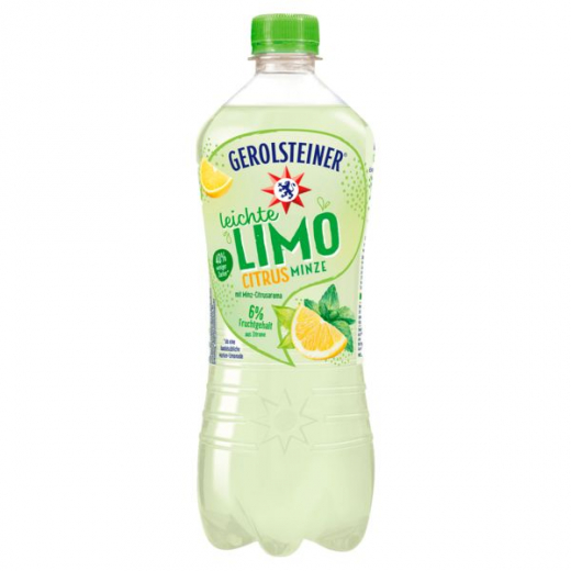 Gerolsteiner Leichte Limo Citrus-Minze, 6 x 750ml Flaschen EINWEG