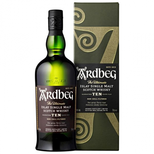 Ardbeg Ten Years Old Islay Single Malt Scotch Whisky 46% vol., 700ml Flasche