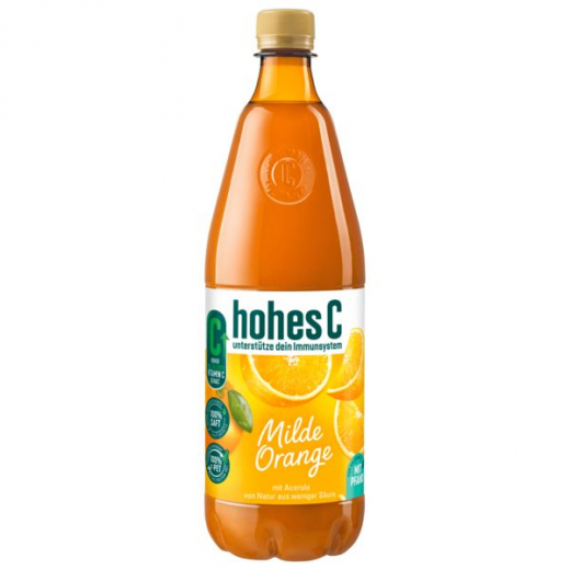 hohes C Milde Orange, 6 x 1000ml Flaschen EINWEG