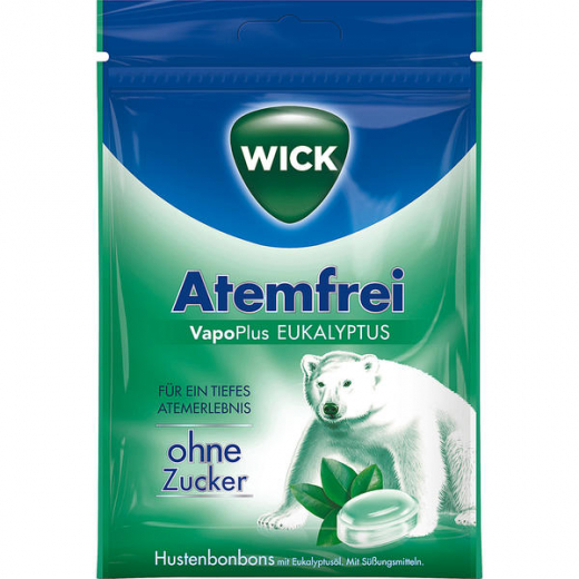 Wick Atemfrei Vapo Plus Eukalyptus ohne Zucker 20 x 72g Beutel