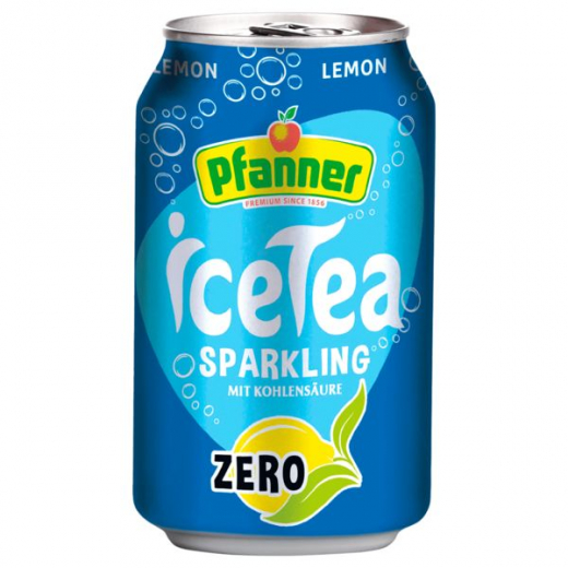 Pfanner iceTea Lemon zero sparkling 24 x 330ml Dosen EINWEG