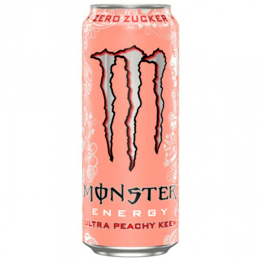 Monster Energy Ultra Peachy Keen zero Sugar, 12 x 500ml Dosen EINWEG