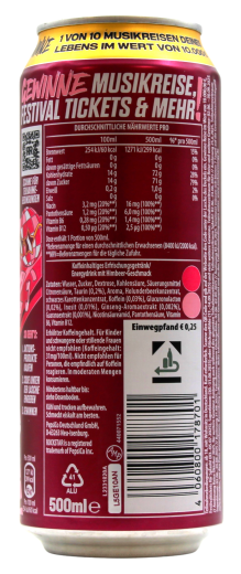 Rockstar Energy Sour Raspberry, 12 x 500ml Dosen EINWEG