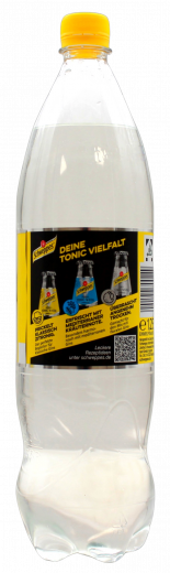 Schweppes Indian Tonic Water, 6 x 1250ml Flaschen EINWEG