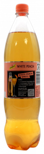 Schweppes White Peach, 6 x 1250ml Flaschen EINWEG