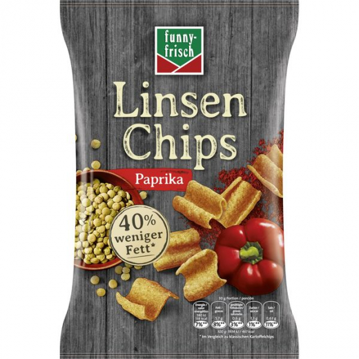 funny-frisch Linsen Chips Paprika 6 x 90g Tüten