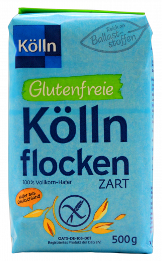 Kölln Zarte Haferflocken glutenfrei, 5 x 500g Beutel