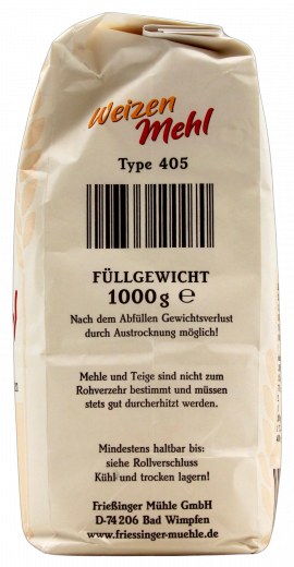 Mühlen König Weizenmehl Type 405, 10 x 1000g Packungen