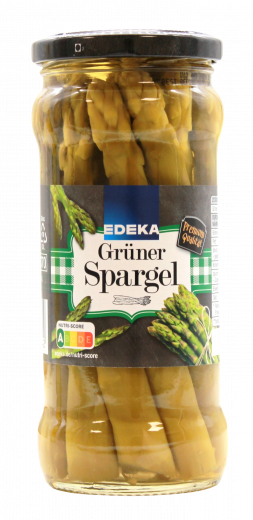 Edeka Spargel Stangen grün, 3 x 185g Gläser
