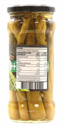 Edeka Spargel Stangen grün, 3 x 185g Gläser