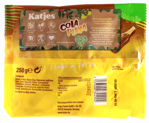 Katjes Family Cola Playa 22 x 250g Beutel
