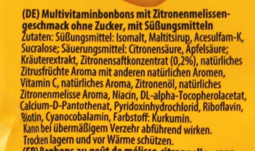 Vivil Multivitamin Bonbons Zitronenmelisse ohne Zucker, 15 x 120g Beutel