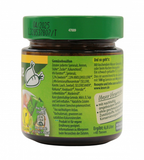 Knorr Gemüse Bouillon 5 x 136g Gläser