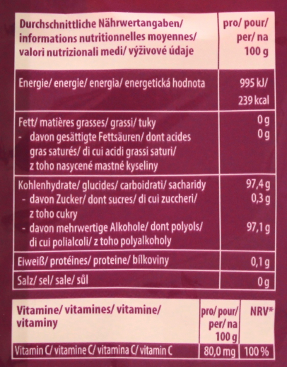Vivil Hustenbonbons schwarze Johannisbeere ohne Zucker, 15 x 120g Beutel