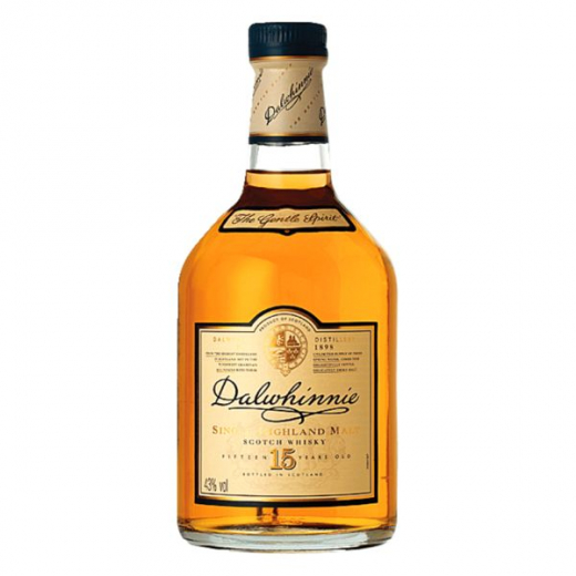 Dalwhinnie 15 Years Highland Single Malt Scotch Whisky 43% vol., 700ml Flasche