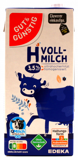 Gut & Günstig H-Milch 3.5%, 12 x 1 l Getränkekarton